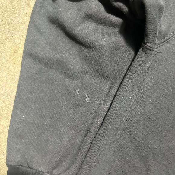 Harley Davidson Biker Crewneck Mens XL Black Blue American Flag Color Sweatshirt - Picture 6 of 7